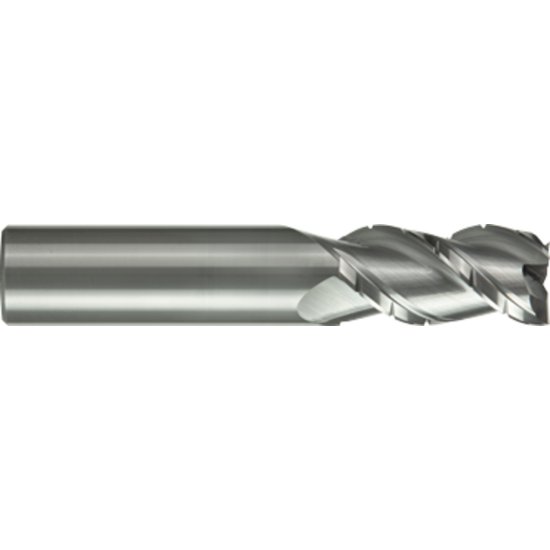 Picture of Gorilla Mill GMACB1200mmR3050	 Dia 12mm SH 0.4724 LOC 1.2598 OAL 2.9528 End Mill Carbide Uncoated Single End Corner Radius0.0197 0.50mm SILVERBack CHIMPBREAKER